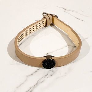 Keep Collective - Leather slide bracelet with charm
